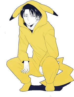 Module - Levi Ackerman Pikachu PNG image with transparent background