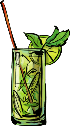 Mojito Cocktail - Clip Art Mojito Png, Transparent Png PNG with transparent background