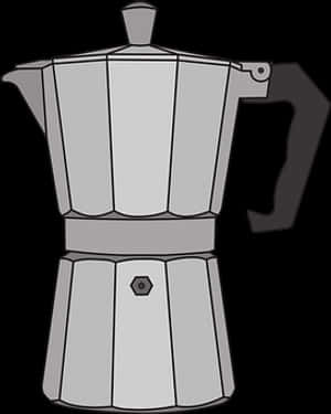 Moka Pot Vector Illustration PNG