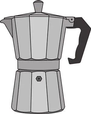 Moka Pot Vector Illustration PNG Image