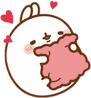 Molang Loving Hug PNG Image