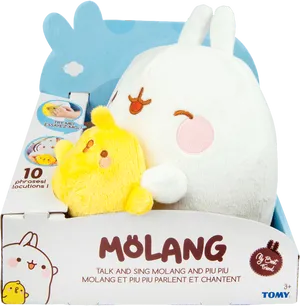 Molangand Piu Piu Plush Toys PNG Image