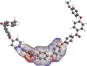 Molecular Interaction3 D Model PNG with transparent background