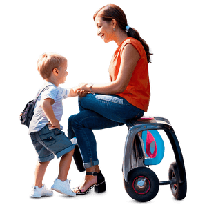 Mom and Kids Park PNG ria PNG image with transparent background