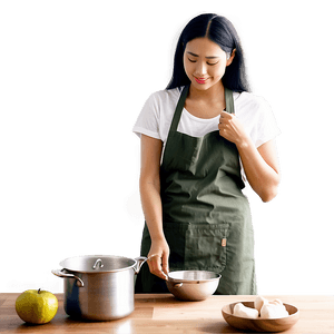 Mom Cooking in Kitchen PNG hev22 PNG image with transparent background