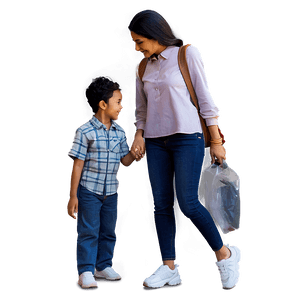 Mom Holding Hands Child PNG 05232024 PNG image with transparent background