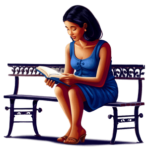 Mom Reading Book Clipart PNG 05232024 PNG image with transparent background
