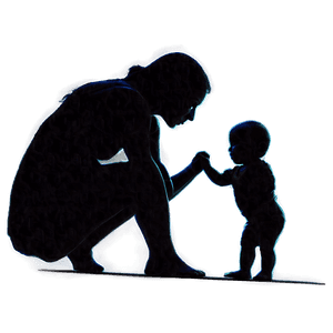 Mom with Baby Silhouette PNG 11 PNG image with transparent background