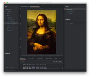 Mona Lisa Defold Editor Screenshot PNG Image