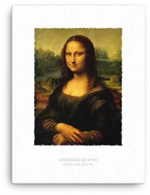 Mona Lisa Leonardo Da Vinci Classic Artwork PNG Image