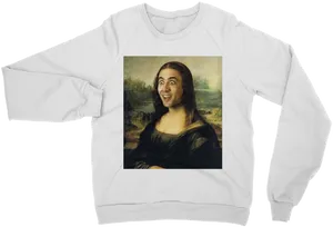 Mona Lisa Parody Sweatshirt PNG Image