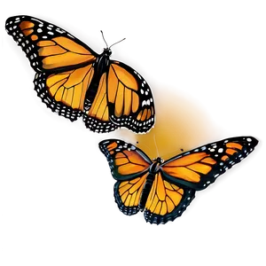 Monarch Butterflies In Sunset Png 64 PNG Image