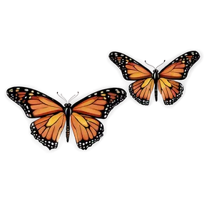 Monarch Butterflies Pattern Png Hhf PNG Image