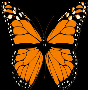 Monarch Butterfly Illustration PNG image with transparent background