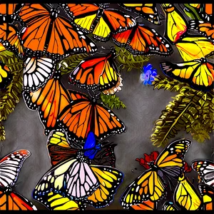 Monarch Butterfly Migration Png 06252024 PNG Image