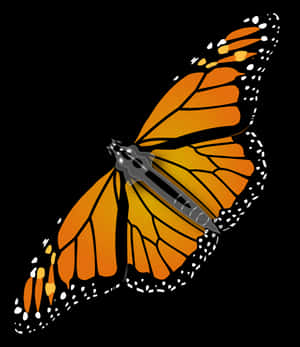 Monarch Butterfly Robot Hybrid PNG image with transparent background