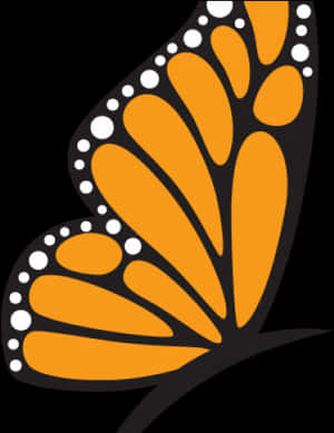 Monarch Butterfly Wing Graphic PNG image with transparent background