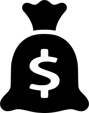 Money Bag Outline Icon PNG Image