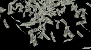 Money Rain Illustration PNG image with transparent background