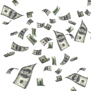 Clip Art Money Falling Vector - Raining Money No Background, HD Png Download PNG image with transparent background