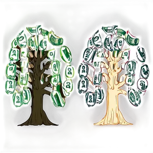 Money Tree Drawing Png 13 PNG Image