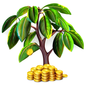 Money Tree With Coins Png 79 PNG Image