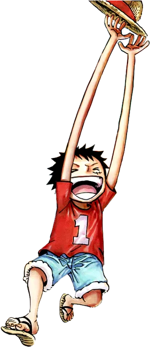 Monkey D Luffy Celebration PNG Image