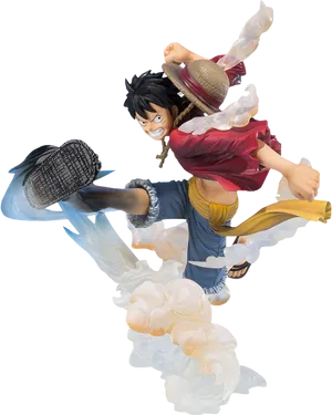 Monkey D Luffy Gear Second Figure PNG Image