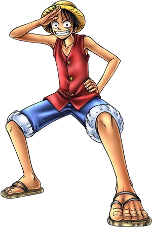 Monkey D Luffy One Piece Anime Character PNG Image