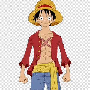 Monkey D Luffy One Piece Character PNG Image