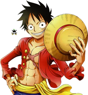 Monkey D Luffy One Piece Straw Hat PNG Image