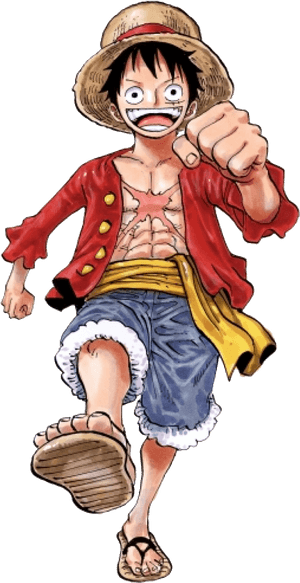 Monkey D Luffy Timeskip - One Piece Luffy PNG image with transparent background
