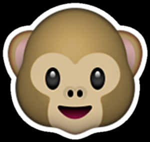 Monkey Face Emoji PNG with transparent background