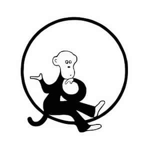 Monkey_ In_ Circle_ Vector_ Art PNG image with transparent background