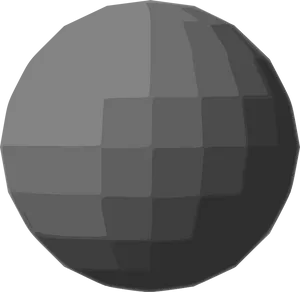 Monochrome Disco Ball Graphic PNG Image