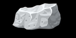 Monochrome Illustrated Rock PNG image with transparent background