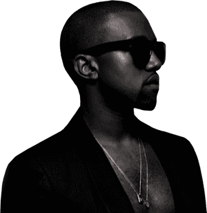 Monochrome Profileof Manwith Sunglasses PNG