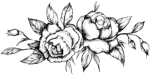 Flower Tattoo Png Transparent Images - Rose Flower Tattoo Drawing, Png Download PNG image with transparent background