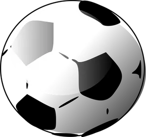 Monochrome Soccer Ball Shading PNG Image