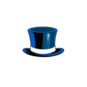 Monochrome Top Hat Graphic PNG vce35 PNG
