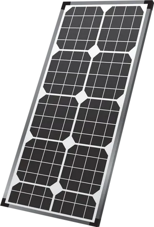 Monocrystalline Solar Panel Illustration PNG Image