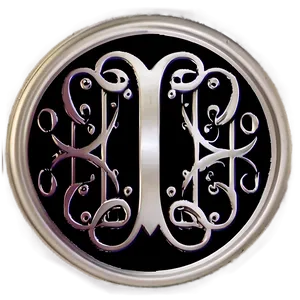 Monogram Circle Sticker Png 73 PNG Image