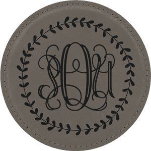 Laurel Wreath Monogram Coaster Set'title='laurel Wreath - Soul Is Healed By Being With Children, HD Png Download PNG image with transparent background