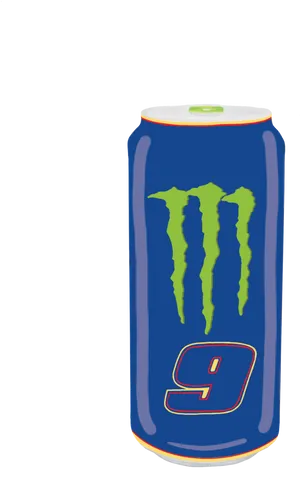 Monster Energy Drink Can Illustration PNG Image