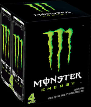 Monster Energy4 Pack Cans PNG