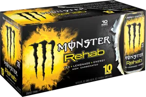 Monster Rehab Energy Drink Pack PNG Image