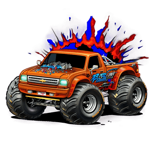 Monster Truck Explosion PNG acq PNG