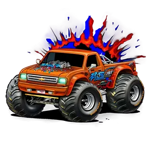 Monster Truck Explosion Png Acq PNG Image