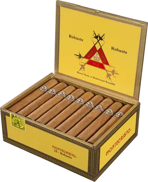 Montecristo Robusto Cigar Box PNG Image