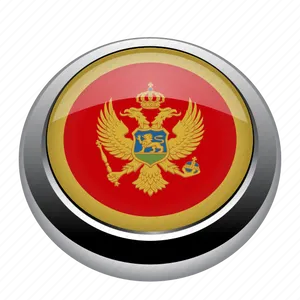 Montenegro Coatof Arms Button PNG Image